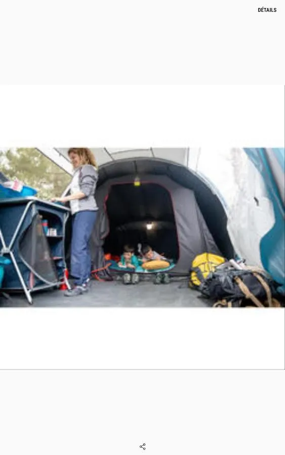 Les Hortensias Grande Tente Familiale Deux Chambres Et Sejour Vue Mer Sur Camping Nature Plestin-les-Greves Campsite